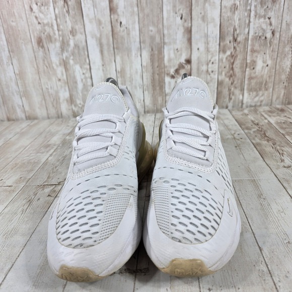 Nike Air Max 270 White Gold Tint Sneakers 943345-103 Womens 7.5 Youth 6Y - Picture 4 of 8